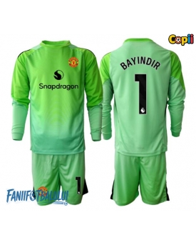 Manchester United Altay Bayindir #1 Portarii Echipament de Fotbal Replică 2025-26 Copii Treilea Mâneci Lungi (+ Șorturi)
